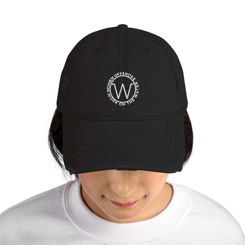 Distressed Work on the Water Hat – Women Offshore Shop