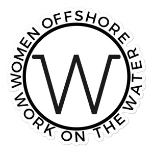 Women Offshore Round Sticker